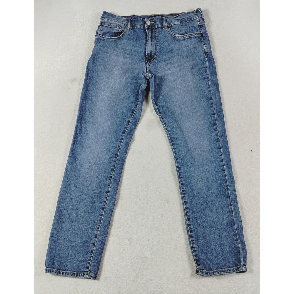 Lucky Brand 412 Jeans Mens 32x30 Blue Medium Wash Slim Straight Stretch Denim